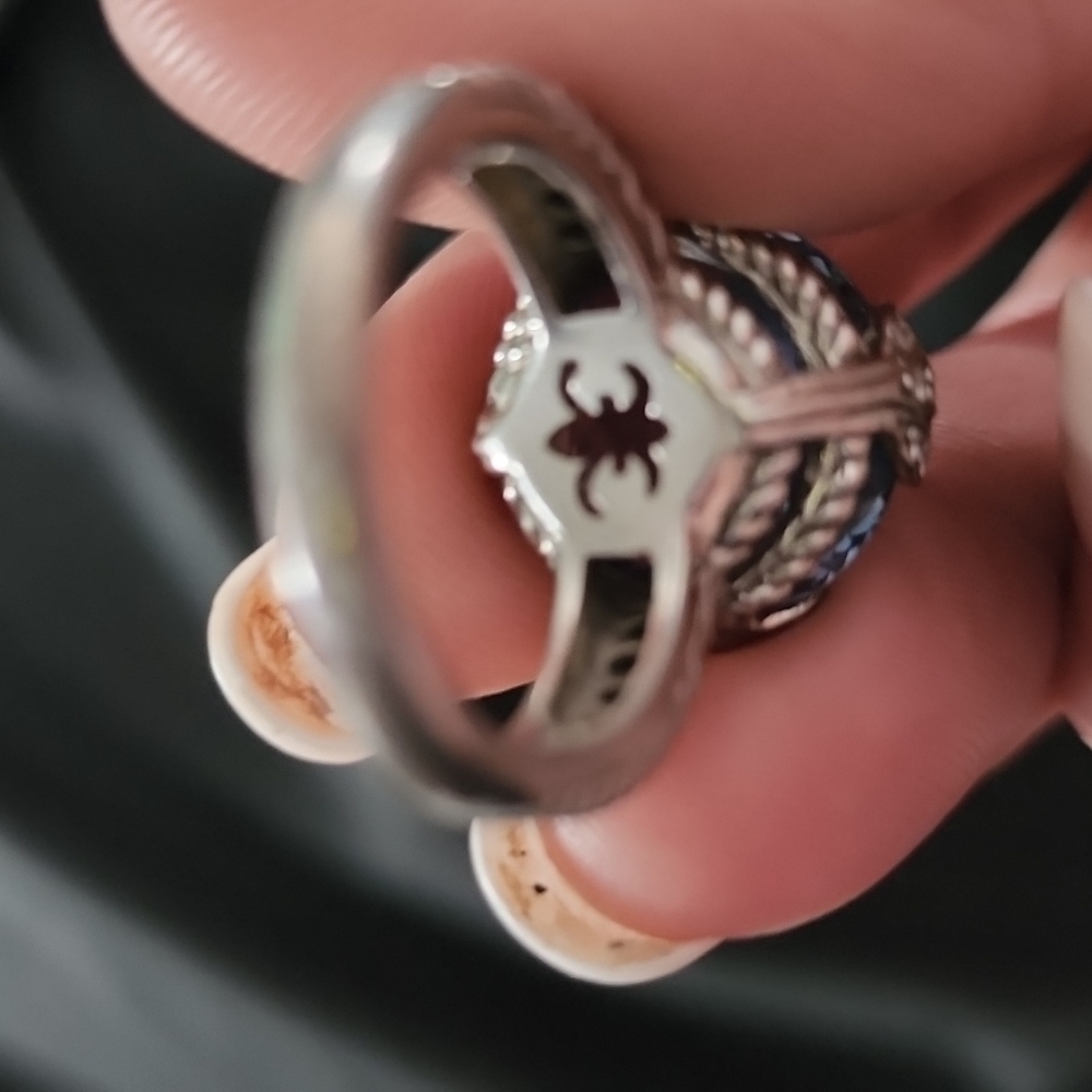 Judith ripka huge aqua ring. - Picture 3 of 5